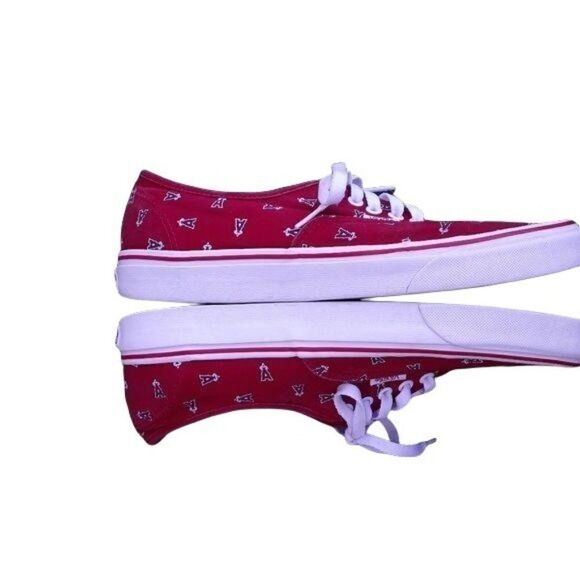 Vans MLB Los Angeles Angle's Red A Halo Low Top Sneakers Womens Sz 11.5 Mens 10 - Picture 10 of 11
